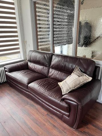 Massieve leren 3 zitter gratis op te halen.Nijmegen.