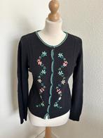 King Louie maat L cardigan vestje lamswol 2352, Zwart, Maat 42/44 (L), Ophalen of Verzenden, Zo goed als nieuw