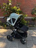 Compleet: Bugaboo Fox Black/Pine Green + Nieuwe bekleding, Ophalen, Gebruikt, Bugaboo, Verstelbare duwstang