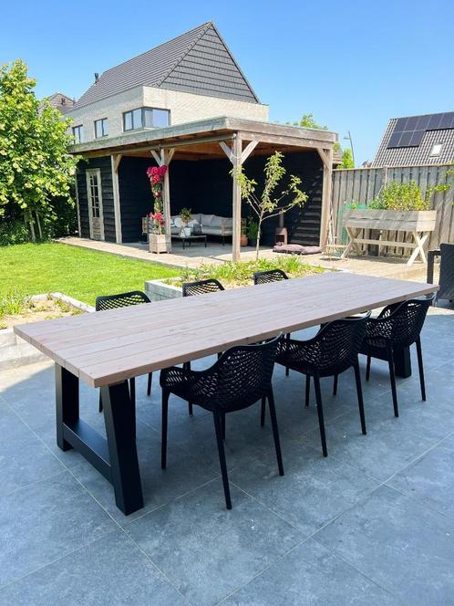 Moderne Tuintafel Douglas + Stalen poten | A Poot | DuuMaa, Tuin en Terras, Tuintafels, Nieuw, Rechthoekig, Hout, Ophalen of Verzenden