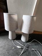 Set van 2 grijze tafellampen, Ophalen, Zo goed als nieuw, Minder dan 50 cm, Modern