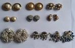 Vintage 70s 80s diverse fake parel clips clip on oorbellen, Ophalen of Verzenden, Gebruikt, Overige materialen