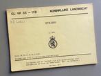 Oefenlogboek voor een DAF vrachtwagen  1957 (Militair), Ophalen of Verzenden