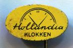 Hollandia klokken blik speldje ( M_139 ), Verzamelen, Verzenden, Zo goed als nieuw, Transport, Speldje of Pin
