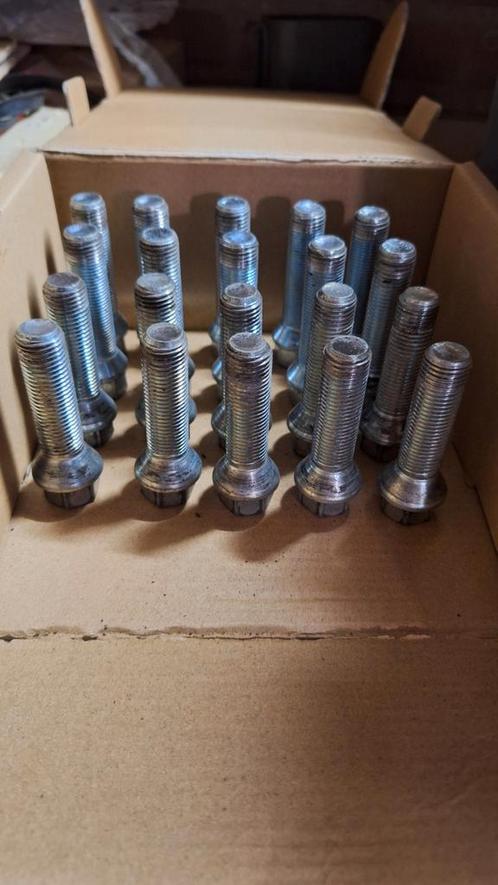 Set verlengde wielbouten M14x1.5 – 50mm schroefdraad (zgan), Auto diversen, Auto-accessoires, Zo goed als nieuw, Ophalen of Verzenden