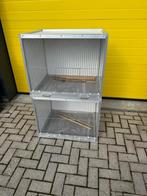 3x aluminium vogelkooi / broedkooi, Ophalen, Gebruikt, Aluminium, Vogelkooi