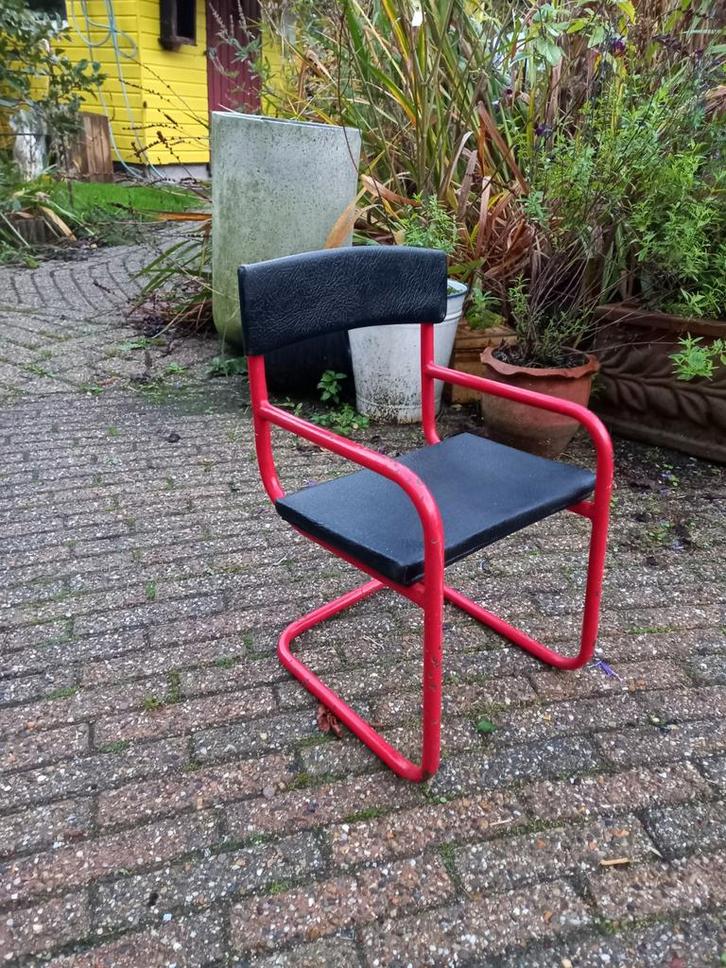 Retro  vintage stoeltje, kinderstoel,  poppenstoel, Antiek en Kunst, Curiosa en Brocante, Ophalen of Verzenden