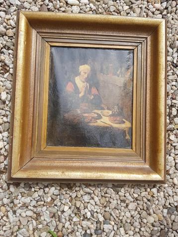 TK OLIEVERF SCHILDERIJ NICOLAES MAES    GEBED ZONDER EINDE beschikbaar voor biedingen