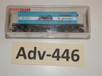Adv-446 N Spoor Containerdraagwagon 8819 K Fleischmann, Hobby en Vrije tijd, Modeltreinen | N-Spoor, Gelijkstroom, Fleischmann
