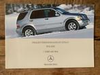 Prijslijst Mercedes-Benz M-klasse W163 facelift 2004 NL, Nieuw, Mercedes-Benz, Mercedes, Ophalen of Verzenden