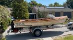 motorboot, trailer en 4 takt motor, vaar/rijklaar!, Watersport en Boten, Ophalen, Gebruikt, Tot 10 pk, 3 tot 6 meter