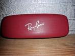 Ray Ban vintage brillenkoker mooi rood van kleur, Gebruikt, Zonnebril, Ophalen of Verzenden, Ray-Ban