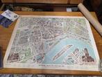 Plattegrond Rotterdam nieuw over oud 1970 over 1940, Boeken, Atlassen en Landkaarten, Gelezen, Ophalen of Verzenden, Landkaart
