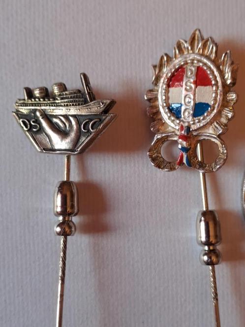 Schip DSCC en 1 met emaille in doosje Hans Warnaar Delft, Verzamelen, Speldjes, Pins en Buttons, Zo goed als nieuw, Overige onderwerpen