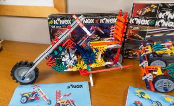 Lot vintage KNEX K'nex 1995-1996 4 sets 306 stukken beschikbaar voor biedingen