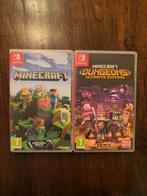 Nintendo switch - minecraft en minecraft dungeon, Spelcomputers en Games, Games | Nintendo Switch, 3 spelers of meer, Ophalen of Verzenden