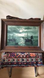 Schilderij antieke, Antiek en Kunst, Ophalen of Verzenden