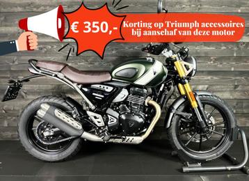 Triumph SCRAMBLER 400 X MATT KHAKI GREEN (bj 2025) beschikbaar voor biedingen