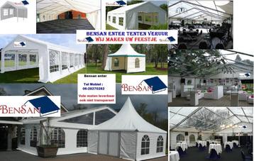 partytenten tent PE bezorgt & afgehaald huur bensan enter beschikbaar voor biedingen
