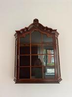 Antiek Wandvitrinekastje - Perfect Glas!, Huis en Inrichting, Ophalen, Minder dan 50 cm, Zo goed als nieuw, Minder dan 25 cm