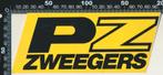 Sticker: PZ Zweegers (1), Verzenden, Zo goed als nieuw, Bedrijf of Vereniging