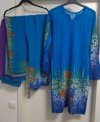 Maat M indiase Marokkaanse bollywood kameez broek sjaal, Maat 38/40 (M), Overige typen, Blauw, Ophalen of Verzenden