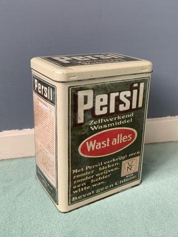 PERSIL Waspoederblik | Bewaarblik 20 x 15 x 10 cm Vintage beschikbaar voor biedingen