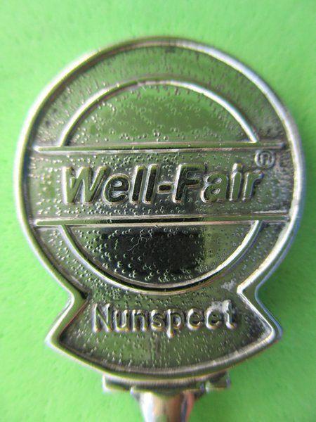 (A2121) Nunspeet Well-Fair ( tel no achterop ), Verzamelen, Porselein, Kristal en Bestek, Gebruikt, Bestek, Overige materialen
