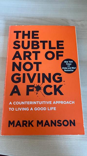 The subtle art of not giving a fuck by Mark Manson beschikbaar voor biedingen
