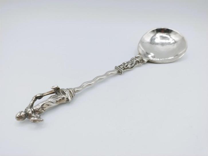 Zilveren gelegenheidslepel, E. Dieprijx, Hoorn, 1799, Antiek en Kunst, Antiek | Goud en Zilver, Zilver, Verzenden
