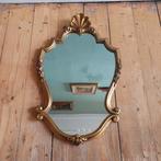 Lucky Vintage gouden barok Vintage spiegel, Ophalen of Verzenden, Rechthoekig, Minder dan 50 cm