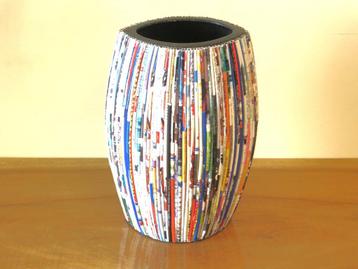 Vaas design rietjes modern multicolor zwart ovaal 31 cm beschikbaar voor biedingen