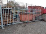 Hekwerk Poort Gegalvaniseerd  2mtr hoog, Tuin en Terras, Tuinhekken en Hekwerk, Ophalen, Met poort, Gebruikt, Spijlenhekwerk