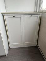 Wit kastje, Met deur(en), Zo goed als nieuw, 25 tot 50 cm, 50 tot 100 cm