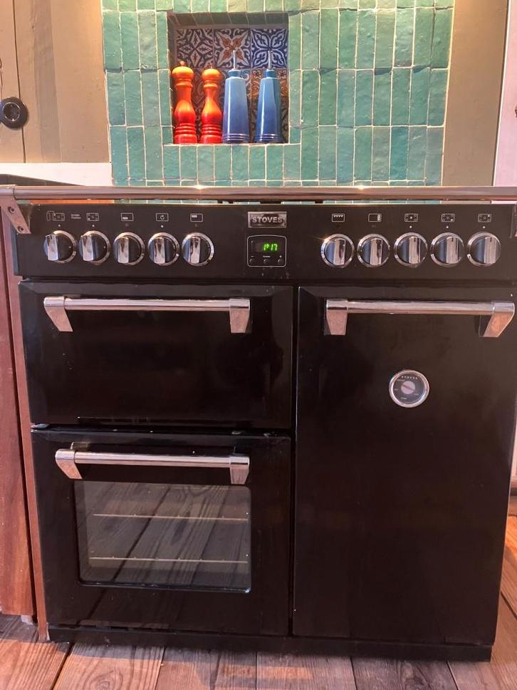 Stoves gasfornuis met oven, Witgoed en Apparatuur, Fornuizen, Gebruikt, Vrijstaand, Gas, 5 kookzones of meer, 90 tot 95 cm, 60 cm of meer