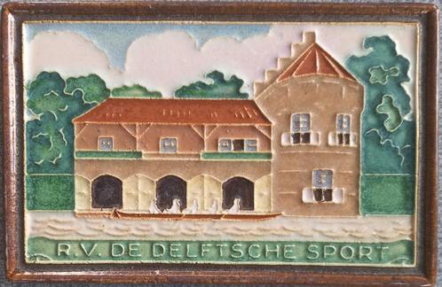Zeldzame Porceleyne Fles cloisonné tegel: DDS, Antiek en Kunst, Antiek | Wandborden en Tegels, Ophalen of Verzenden