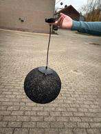 7 x zwarte hanglamp rond, Huis en Inrichting, Lampen | Hanglampen, Ophalen, Gebruikt, Metaal, 50 tot 75 cm