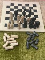 Marmeren Schaakspel mist een  soldaat creme, Hobby en Vrije tijd, Gezelschapsspellen | Bordspellen, Ophalen of Verzenden, Zo goed als nieuw