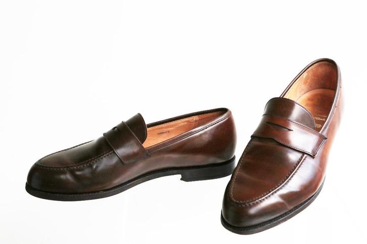 Crockett & Jones cordovan voor Ed Meier maat 10 EE = 44, Kleding | Heren, Schoenen, Zo goed als nieuw, Loafers, Bruin, Ophalen of Verzenden