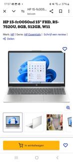 hp 15-fc0050nd, 15 inch, 8 GB, Zo goed als nieuw, HP