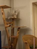 Mooie,  robuuste, hoge, veillige houten klim- en krabpaal, Dieren en Toebehoren, Ophalen of Verzenden, Gebruikt, Krabpaal