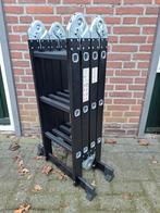 Aluminium vouwladder 4x3 treden, Doe-het-zelf en Verbouw, Ophalen, Nieuw, Ladder, Opvouwbaar of Inschuifbaar
