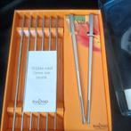 Raadvad Deens design eet stokjes rvs chopsticks sushilovers, Ophalen of Verzenden, Zo goed als nieuw, Rvs of Chroom