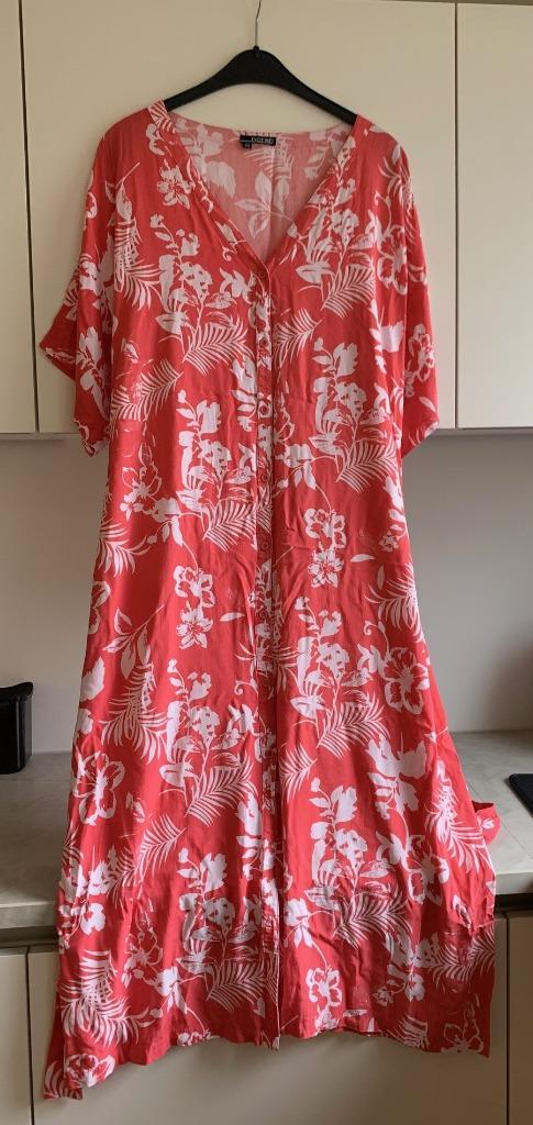 Leuke jurk van Norah, maat 44, Kleding | Dames, Jurken, Zo goed als nieuw, Maat 42/44 (L), Roze, Onder de knie, Ophalen of Verzenden