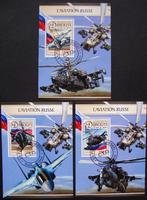 - 429 - 3 Blokken, met Russische Luchtmacht., Verzenden, Gestempeld, Vliegtuigen