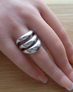 zilveren modernistische ring [1005], Sieraden, Tassen en Uiterlijk, Ringen, 18 tot 19, Ophalen of Verzenden, Zo goed als nieuw