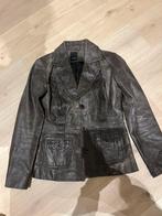 Lederen jasje maat L, valt klein, Ophalen of Verzenden, Zo goed als nieuw, Carnaval