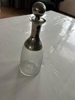 Glazen karaf met zilver - water karaf - als nieuw, Antiek en Kunst, Antiek | Glas en Kristal, Ophalen