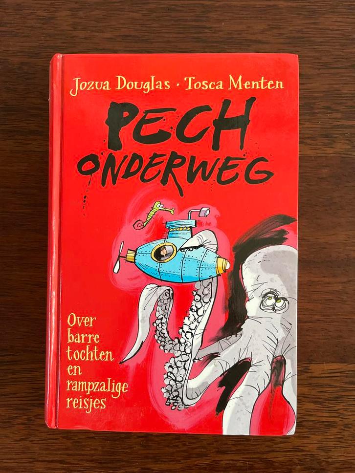 Pech Onderweg - Jozua Douglas & Tosca Menten, Boeken, Kinderboeken | Jeugd | 10 tot 12 jaar, Zo goed als nieuw, Fictie, Ophalen of Verzenden