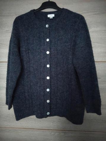 Aubergine Vest Dames Maat 46 Kabelpatroon beschikbaar voor biedingen